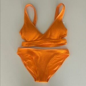 Aerie Vibrant Orange Bikini Set